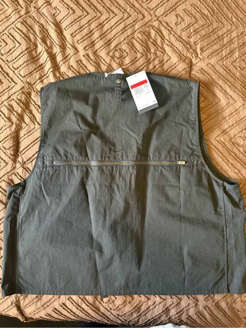 Nike Men's Black Tactical Utility Vest with Multiple Pockets